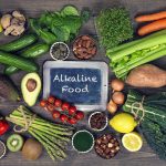 Photo showing fresh alkaline foods.