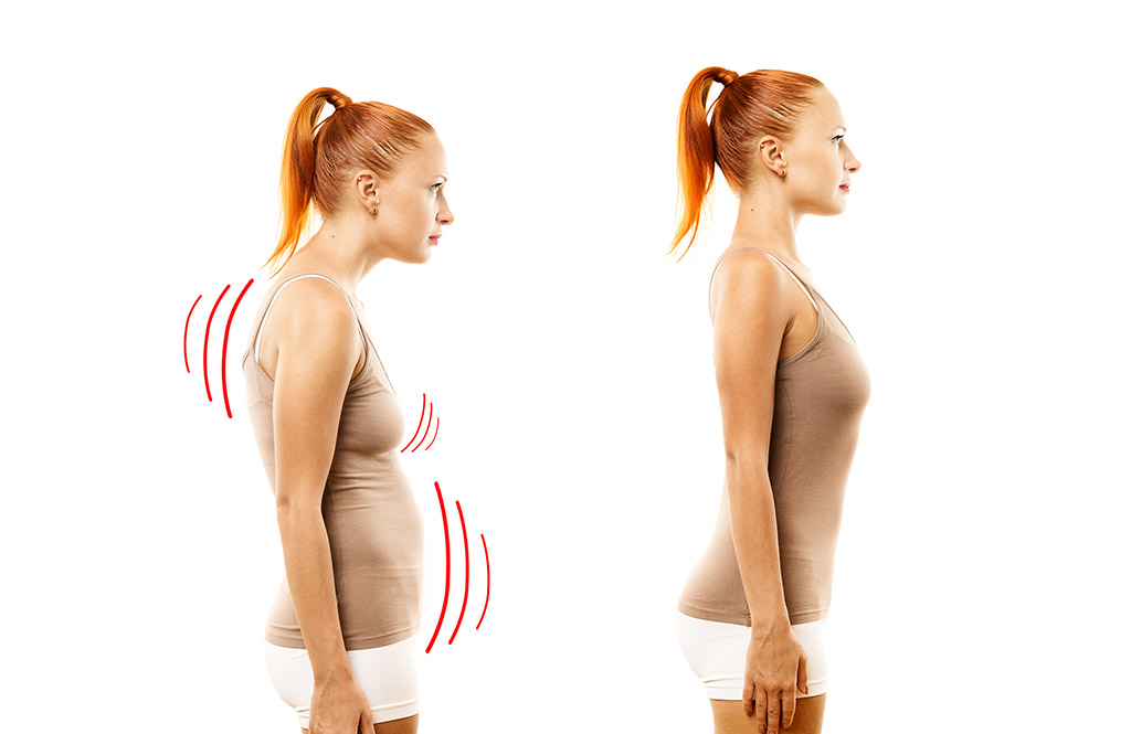 Showing Incorrect and Correct Posture